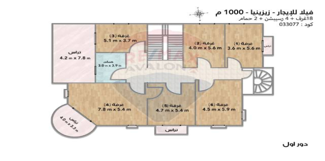 فيلا للإيجار فى زيزينيا - قسم الرمل - الإسكندرية